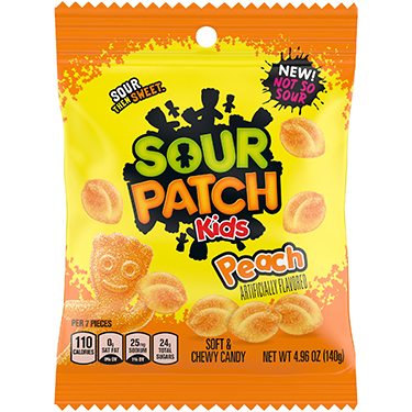 Sour Patch Kids Peach 4.96oz Bag 