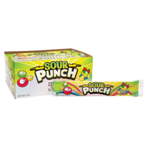 Sour Punch Straws Rainbow 24ct Box 