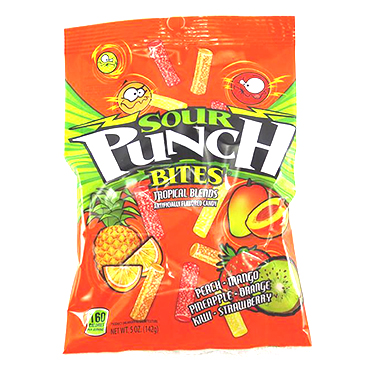 Sour Punch Tropical Bites 5oz Bag 