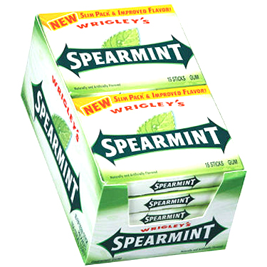Wrigleys Spearmint Slim Pack 10ct 