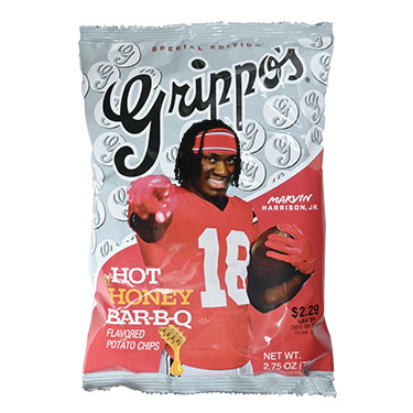 Grippos Hot Honey BBQ Potato Chips 2.75oz Bags 36ct 