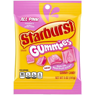 Starburst Gummies All Pink 5oz Bag 