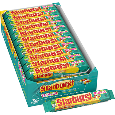 Starburst Tropical Fruit Chews 36ct Box 
