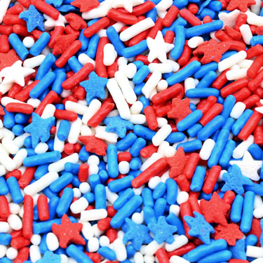 Kerry Stars and Stripes Sprinkle Mix 1oz 