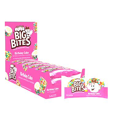 Stuffed Puffs Big Bites Birthday Cake 12ct Box 