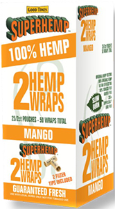 Super Hemp Wraps Mango 25 2PKS 