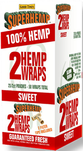 Super Hemp Wraps Sweet 25 2PKS 