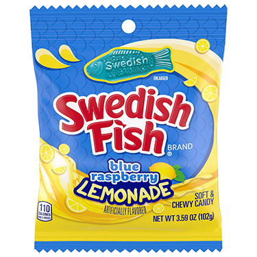 Swedish Fish Blue Raspberry Lemonade 3.59oz Bag 