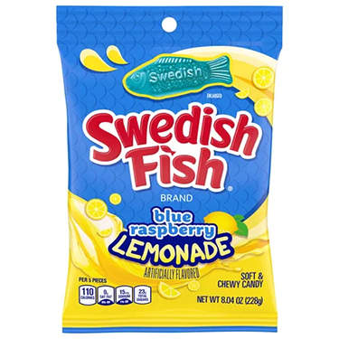 Swedish Fish Blue Raspberry Lemonade 8.04oz Bag 