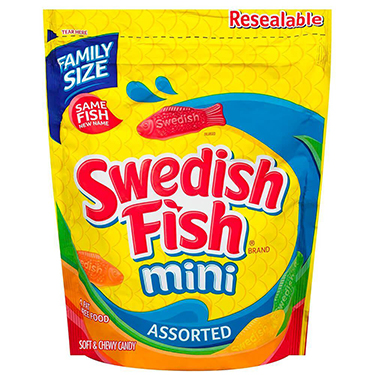 Swedish Fish Mini Assorted 1.8lb Resealable Bag 
