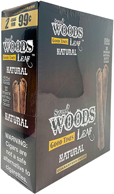 Good Times Sweet Woods Leaf Natural 15ct 