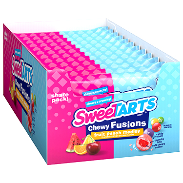 Sweetarts Chewy Fusions Fruit Punch Medley 3oz 12ct Box 