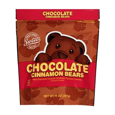 Sweets Chocolate Cinnamon Bears 14oz Bag 