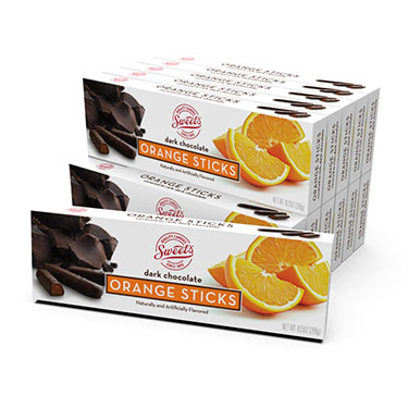 Sweets Chocolate Sticks Dark Chocolate Orange Sticks 