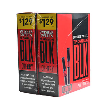 Swisher Sweets BLK Cherry Tip Cigarillos 30ct 