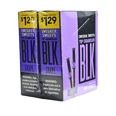 Swisher Sweets BLK Grape Tip Cigarillos 30ct 