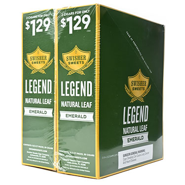 Swisher Sweets Cigarillos Legend Emerald 30ct 2pk 