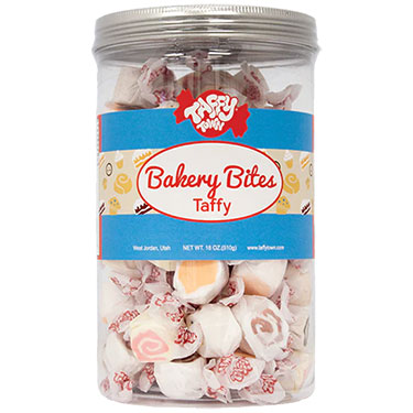 Taffy Town Bakery Bites Salt Water Taffy 18oz Gift Canister 