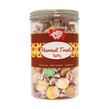 Taffy Town Harvest Treats Salt Water Taffy 18oz Gift Canister 