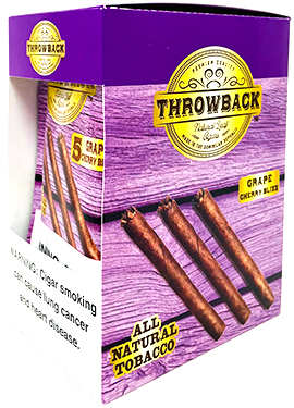 Throwback Natural Leaf Grape Cigars 