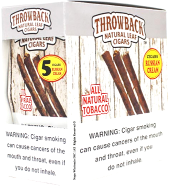 Throwback Natural Leaf Russian Cream Cigars 
