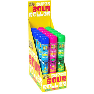 Too Tarts Sour Super Roller Candy 3.5oz 15ct Box 
