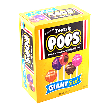 Tootsie Pops Assorted Giant 72ct Box 