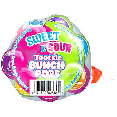 Tootsie Bunch Pops Sweet N Sour 18ct Box 