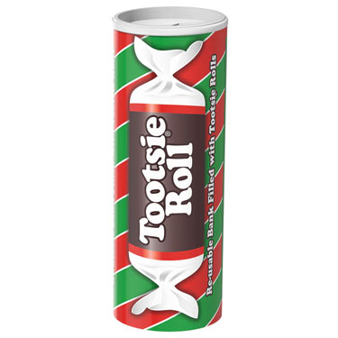 Tootsie Roll Christmas 5.7oz Bank 