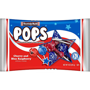 Tootsie Roll Flag Pops 9oz Bag 