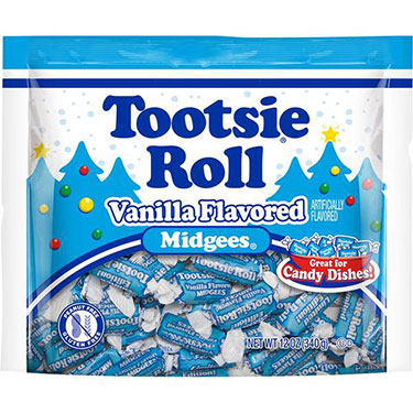 Tootsie Roll Midgees Christmas Vanilla 12 oz 