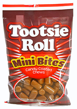 Tootsie Roll Mini Bites Peg Bag 5.5 oz 