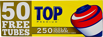 Top Cigarette Tubes Gold 100 250ct 