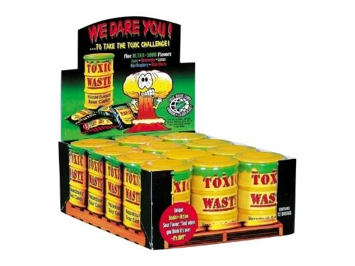 Toxic Waste Sour Candy Drums 12ct Box 