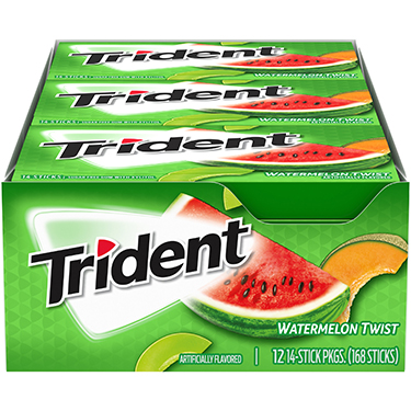 Trident Sugar Free Gum Watermelon Twist 12ct Box 