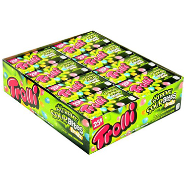 Trolli Extreme Sour Bites Fruitz 24ct Box 