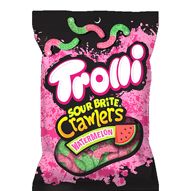Trolli Sour Brite Crawl Watermelon 5oz Bag 