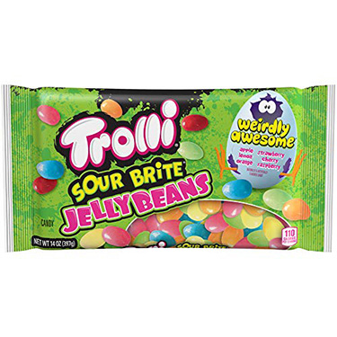 Trolli Sour Brite Jelly Beans 14oz Bag 