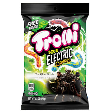 Trolli Sour Electric The Elder Scrolls Online Crawlers 6.3oz Bag 
