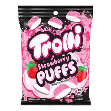 Trolli Strawberry Puffs 4.25oz Bag 