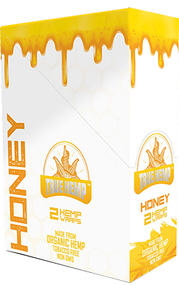 True Hemp Wraps Honey 25 Packs of 2 