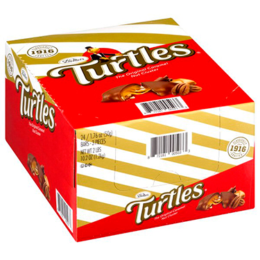 Turtles Original Caramel Nut Cluster King Size 24ct Box 