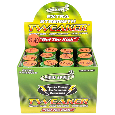 Tweaker Extra Strength Apple Energy Shots 12ct Box 