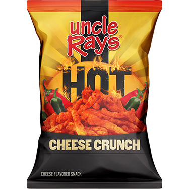 Uncle Rays Potato Chips Hot Cheese Crunch 3oz 12ct 