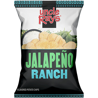 Uncle Rays Potato Chips Jalapeno Ranch 3oz 12ct 