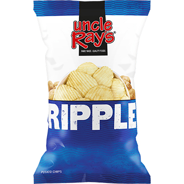 Uncle Rays Potato Chips Rippled 3oz 12ct 