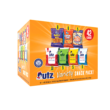 Utz Jumbo Variety Snack Pack 42ct 