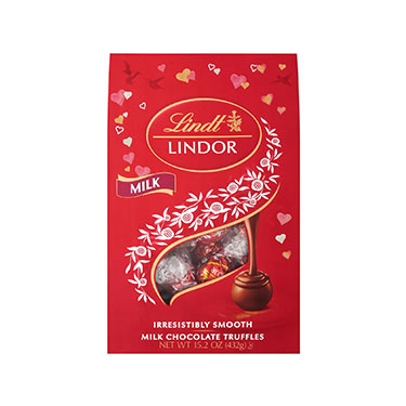 Lindor Valentines Day Milk Chocolate Truffles 15.2oz Bag 