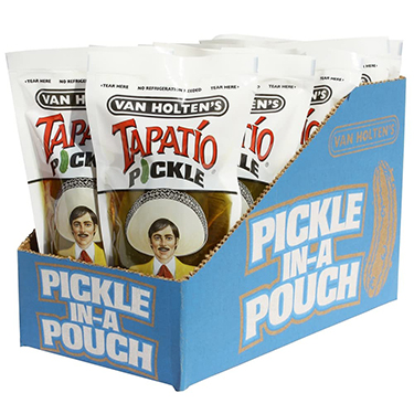 Van Holtens Jumbo Tapatio Pickle Pouches 12ct 