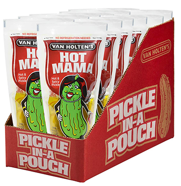 Van Holtens Hot Mama Pickle Pouches 12ct 